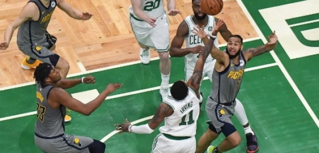 Kyirie Irving metió la canasta ganadora contra los Pacers.