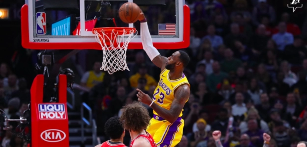 LeBron James, jugador de los Lakers.