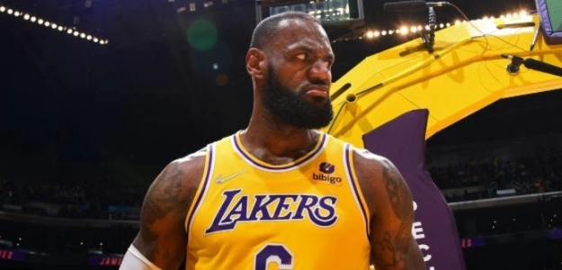 LeBron James y su mirada retadora con Los Ángeles Lakers "Foto: Eurosport"
