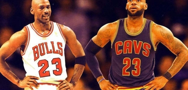 LeBron James y Michael Jordan.