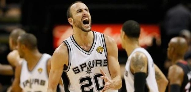 Manu Ginobili, con la camiseta de San Antonio Spurs. Foto: @spurs