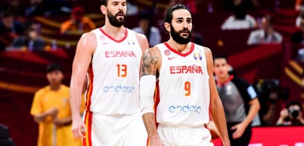 Marc Gasol, junto a Ricky Rubio.