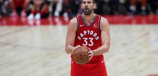 Marc Gasol con los Toronto Raptors.
