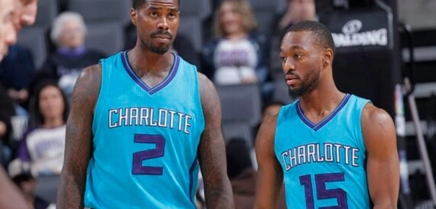 Kemba Walker y Marvin Williams, ex jugadores de Charlotte Hornets.