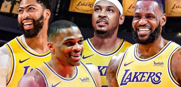 LeBron, Melo, Davis y Westbrook, estrellas de Los Angeles Lakers.