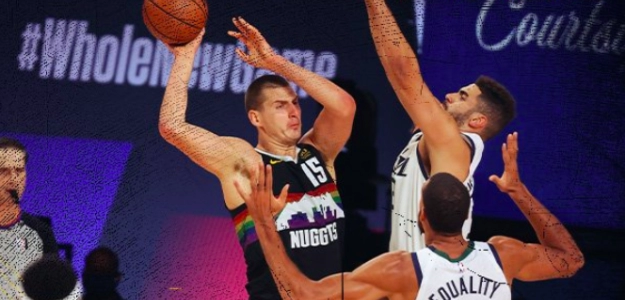 Nikola Jokic, clave en el triunfo final ante Utah Jazz.