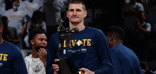 Nikola Jokic, MVP de la temporada 2020/21 en la NBA.