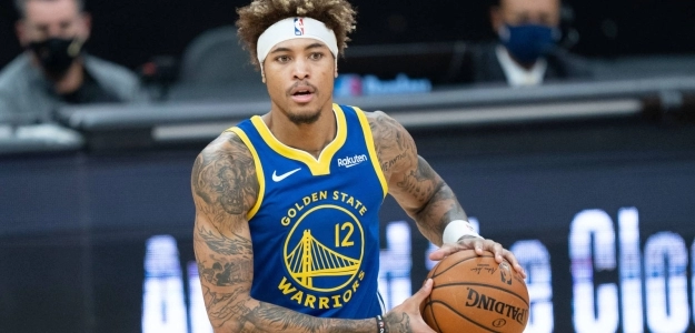 Kelly Oubre Jr en un partido con los Golden State Warriors.