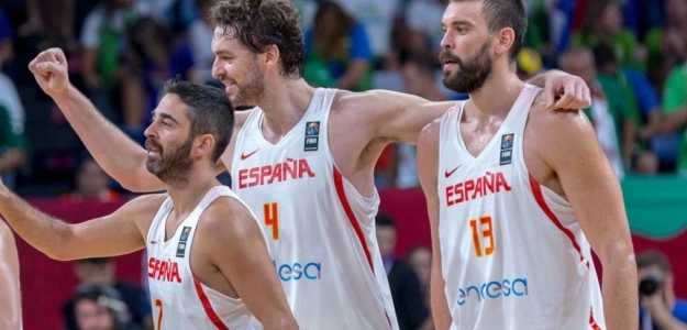 Pau Gasol, Marc Gasol y Juan Carlos Navarro.