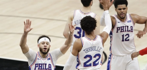 Philadephia 76ers fuerza séptimo partido con Atlanta Hawks. Foto: gettyimages