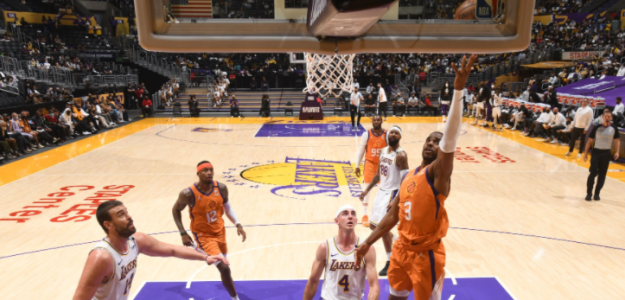 Phoenix Suns gana a Los Angeles Lakers tercer partido. Foto: gettyimages