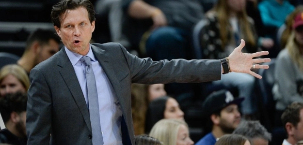 Quin Snyder, en su etapa de entrenador de Utah Jazz.