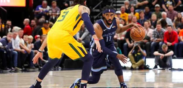 Ricky Rubio y Mike Conley en un Jazz-Grizzlies.