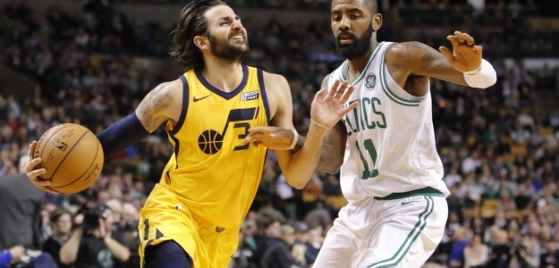 Ricky Rubio Y Kyrie Irving, en un partido de la pasada temporada