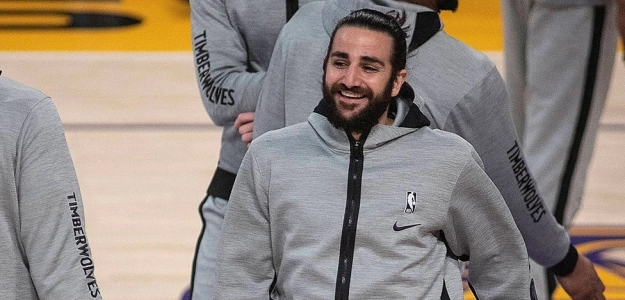 Ricky Rubio en un partido con los Minnesota Timberwolves.