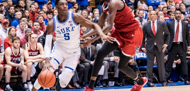Barrett en acción en un partido en la NCAA. Foto: Duke