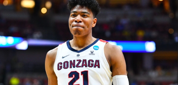 Rui Hachimura, con la camiseta de Gonzaga.