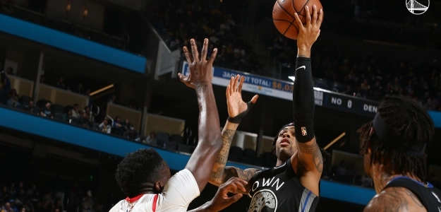 D'Angelo Russell estuvo en gran nivel en la victoria. Foto: Warriors