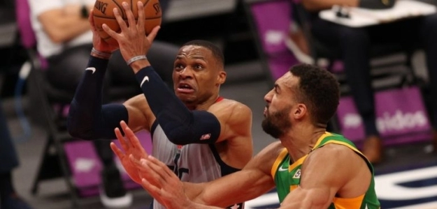 Russell Wesbrook y Rudy Gobert, dos de los jugadores con contratos más complicados de la NBA.