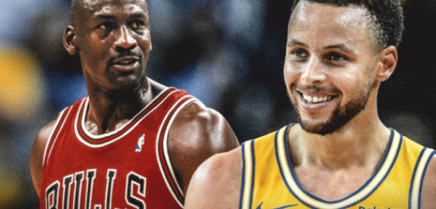Stephen Curry se coloca a la altura de Michael Jordan "Foto: Clutch Points"