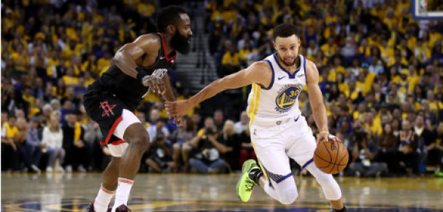 Stephen Curry y James Harden, a la caza de Ray Allen como máximo anotador de triples de la NBA. Foto: gettyimages