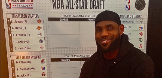 LeBron James, capitán de uno de los equipos del All Star Game.