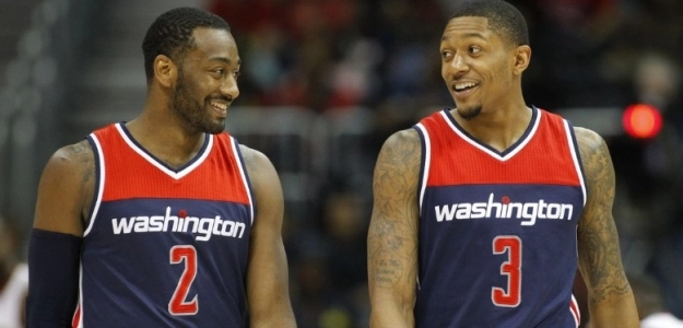 John Wall y Bradley Beal, estrellas de Washington Wizards.