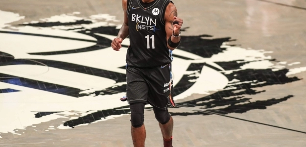 Kyrie Irving y Kevin Durant, en un partido con los Brooklyn Nets