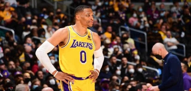Russell Westbrook, en un partido con Los Angeles Lakers