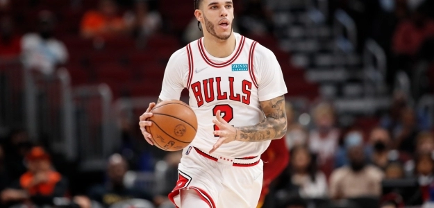 Lonzo Ball, con la camiseta de Chicago Bulls. 