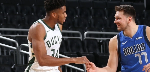 Giannis Antetokounmpo y Luka Doncic, dos de los mejores jugadores de la NBA