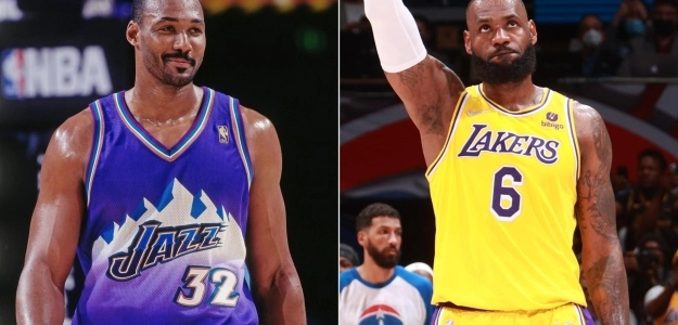 Karl Malone y LeBron James