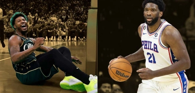 Marcus Smart y Joel Embiid