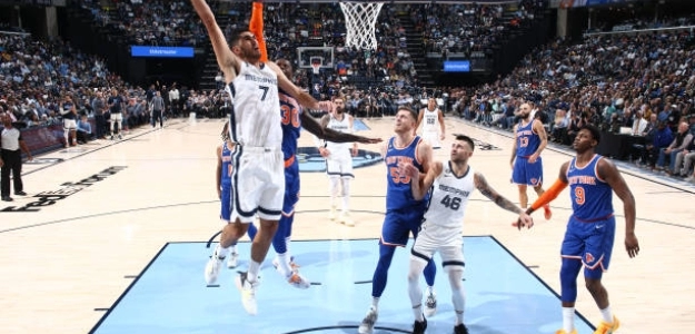 Santi Aldama, mejores canastas. Foto: gettyimages