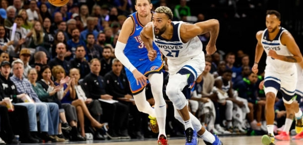 Rudy Gobert, debut ilusionante con Wolves. Foto. gettyimages
