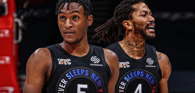 Immanuel Quickley y Derrick Rose