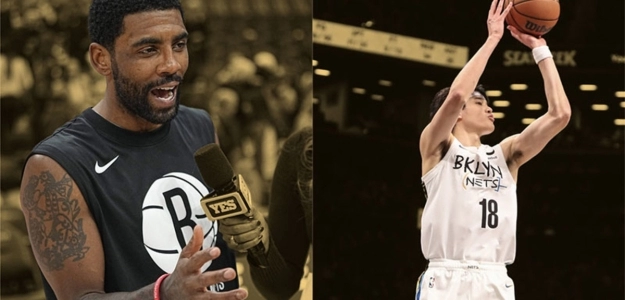 Kyrie Irving y Yuta Watanabe