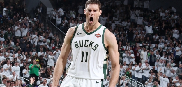 Brook Lopez, jugador de Milwaukee Bucks.