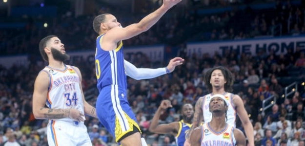 Stephen Curry, exhibición Warriors. Foto: gettyimages