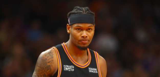 Cam Reddish, con la camiseta de New York Knicks. 