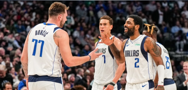 Luka Doncic y Kyrie Irving, estrellas de Dallas Mavericks.