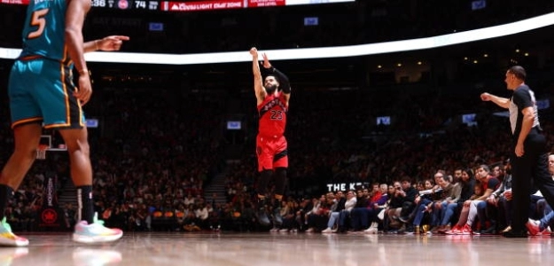 Fred Van Vleet, actuación ante Pistons. Foto: gettyimages
