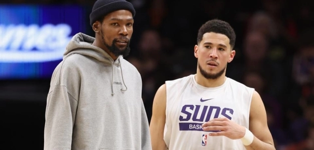Kevin Durant y Devin Booker