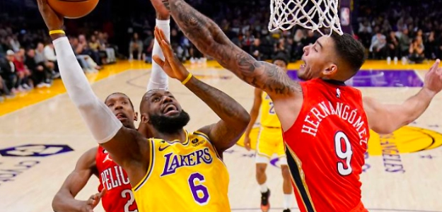LeBron James, estrella de Los Angeles Lakers. 