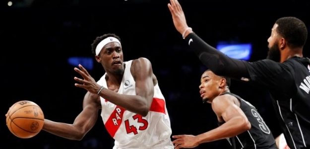 Pascal Siakam, en un partido frente a Brooklyn Nets. 