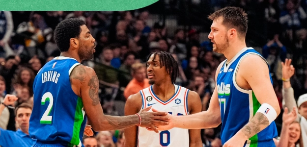Kyrie Irving y Luka Doncic, estrellas de Dallas Mavericks.
