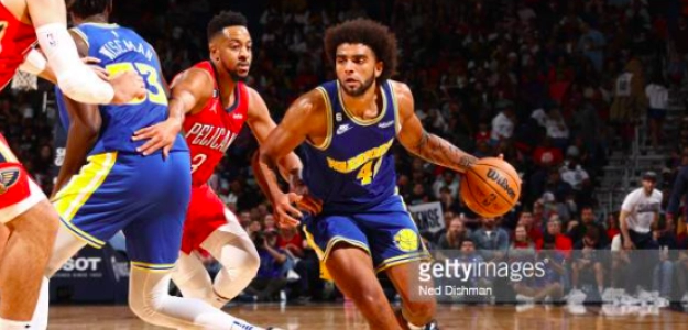 Anthony Lamb, con la camiseta de Golden State Warriors. Foto: getty images