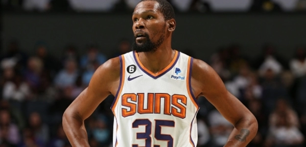 Kevin Durant, en su debut con los Phoenix Suns