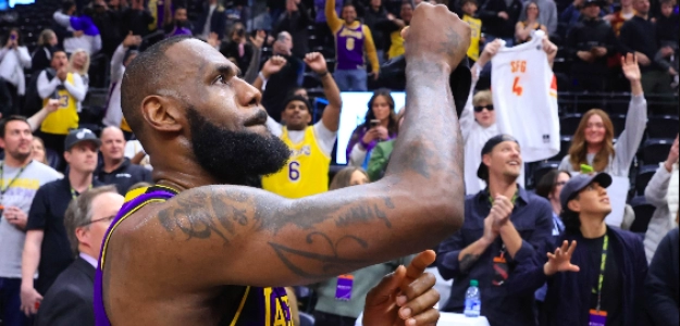 LeBron James, estrella de Los Angeles Lakers. 