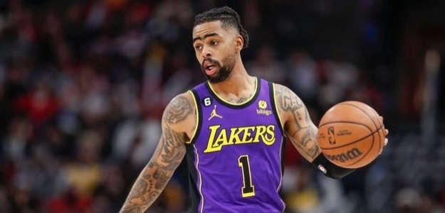 D'Angelo Russell, jugador de Los Angeles Lakers.